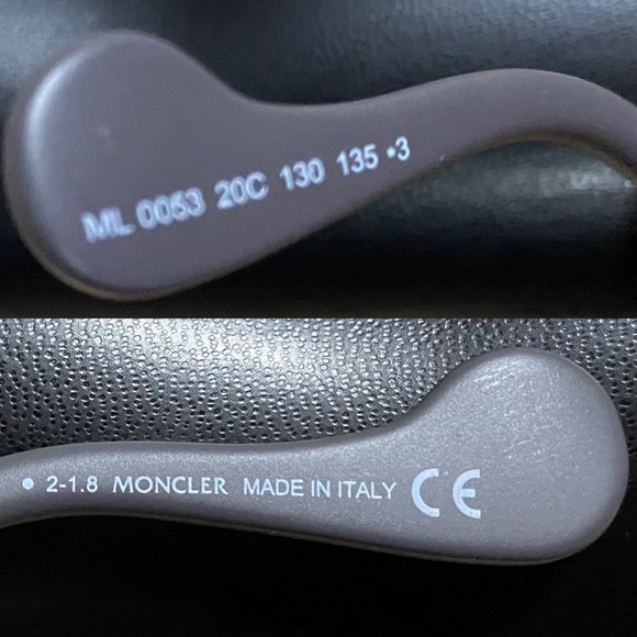 MONCLER Injected Pilot 51MM Sunglasses GREY/ORANGE NWT - Picture 8 of 10